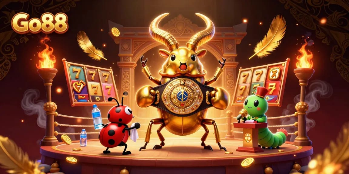 Experience thrilling slots at Go88 with engaging characters and lively casino elements.