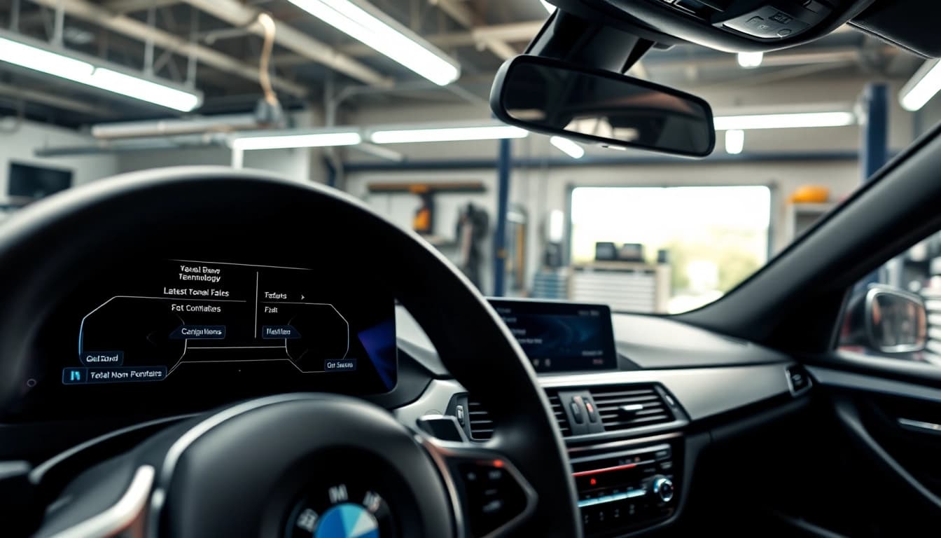 BMW Nachrüstung im modernen Auto mit fortschrittlichen Technologiefunktionen und eleganter Gestaltung.