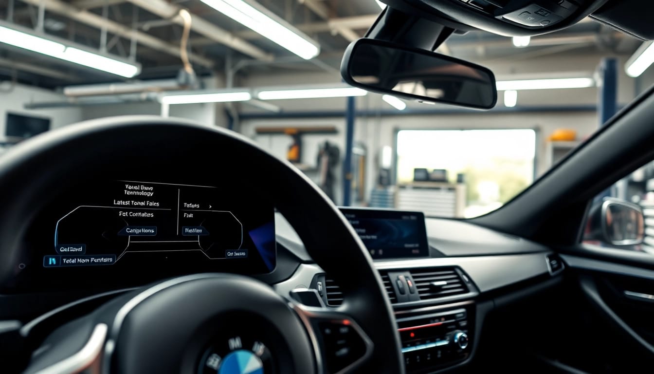 BMW Nachrüstung im modernen Auto mit fortschrittlichen Technologiefunktionen und eleganter Gestaltung.