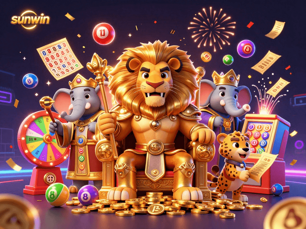 Win big at sunwin with vibrant gaming elements and festive atmosphere.