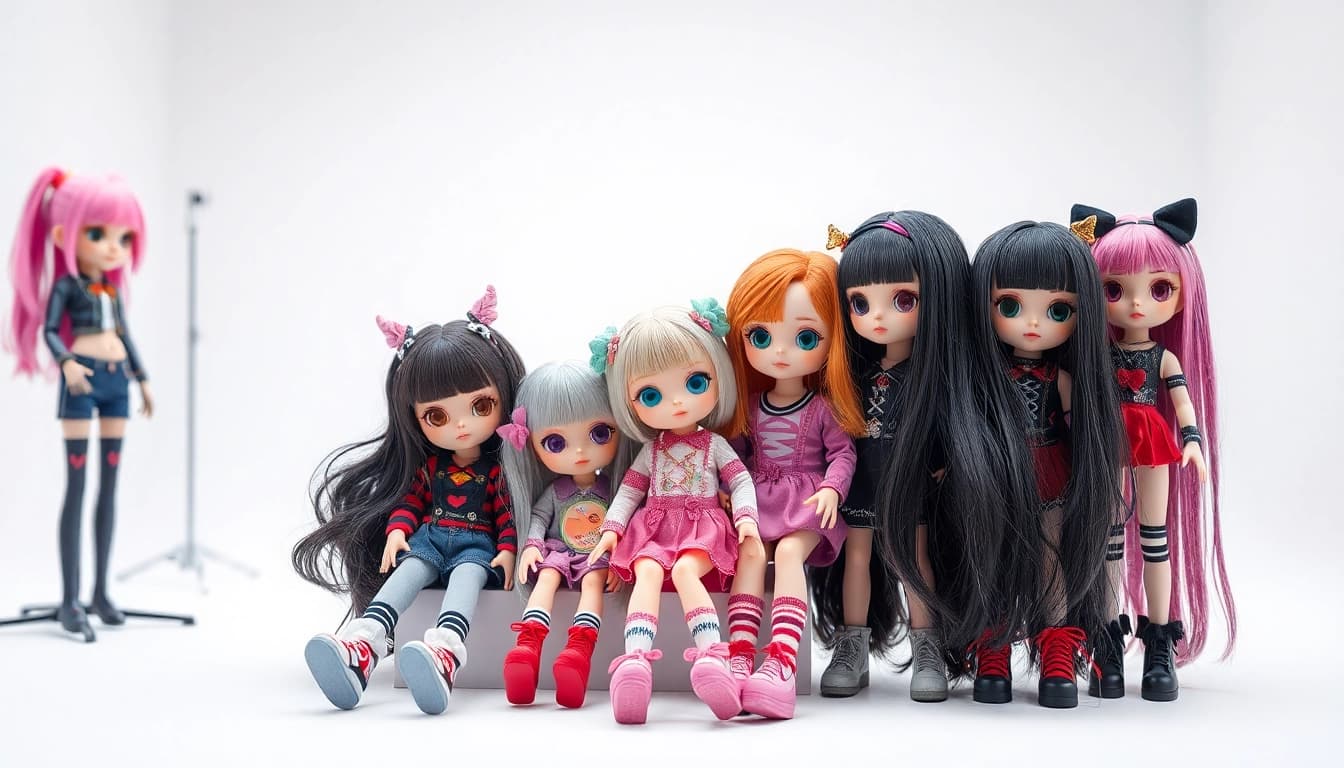 Gestalte die einzigartigen Gutdolls mit kreativen Features in einem lebendigen Studio.
