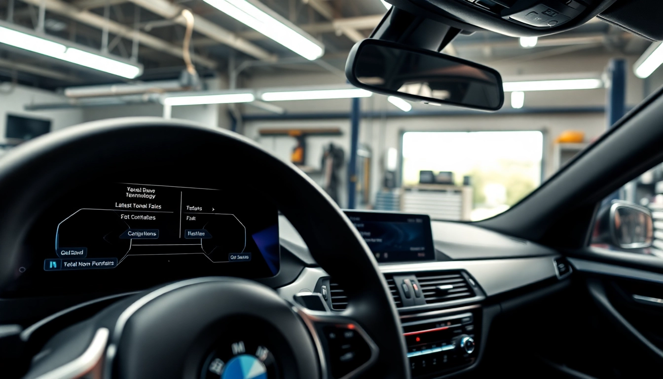 BMW Nachrüstung im modernen Auto mit fortschrittlichen Technologiefunktionen und eleganter Gestaltung.