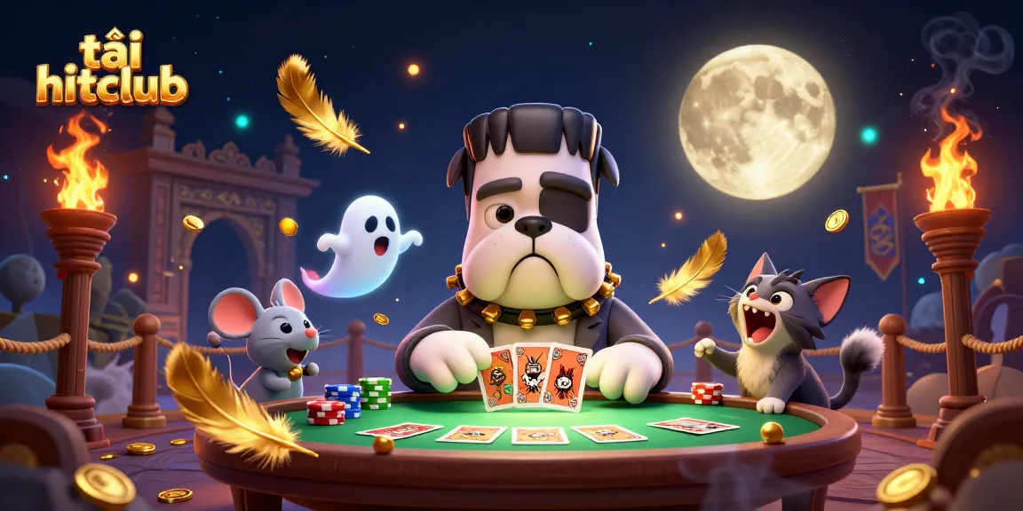 Experience exciting gameplay and fun with tải hitclub at this vibrant casino scene featuring a bulldog monster.