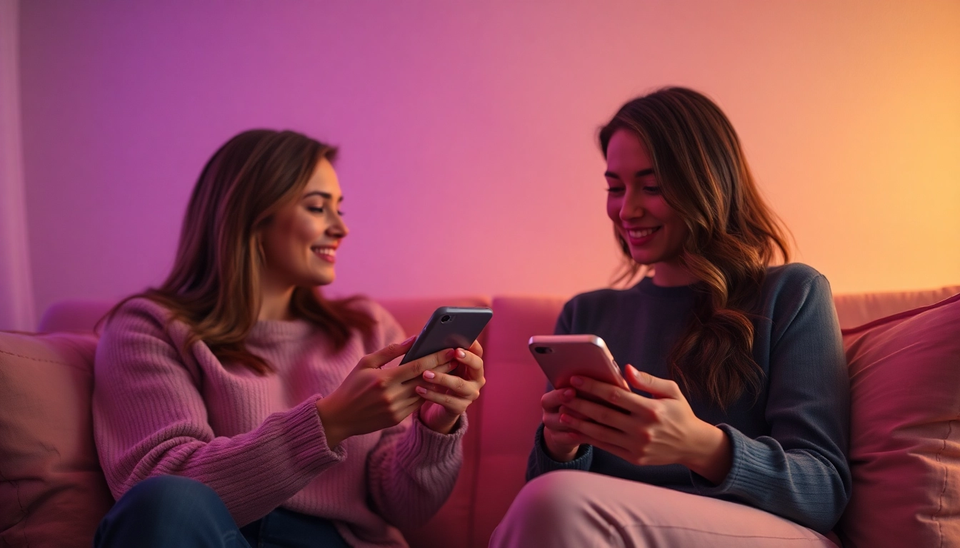 Engaging in AI sexting conversations in a cozy, intimate setting.