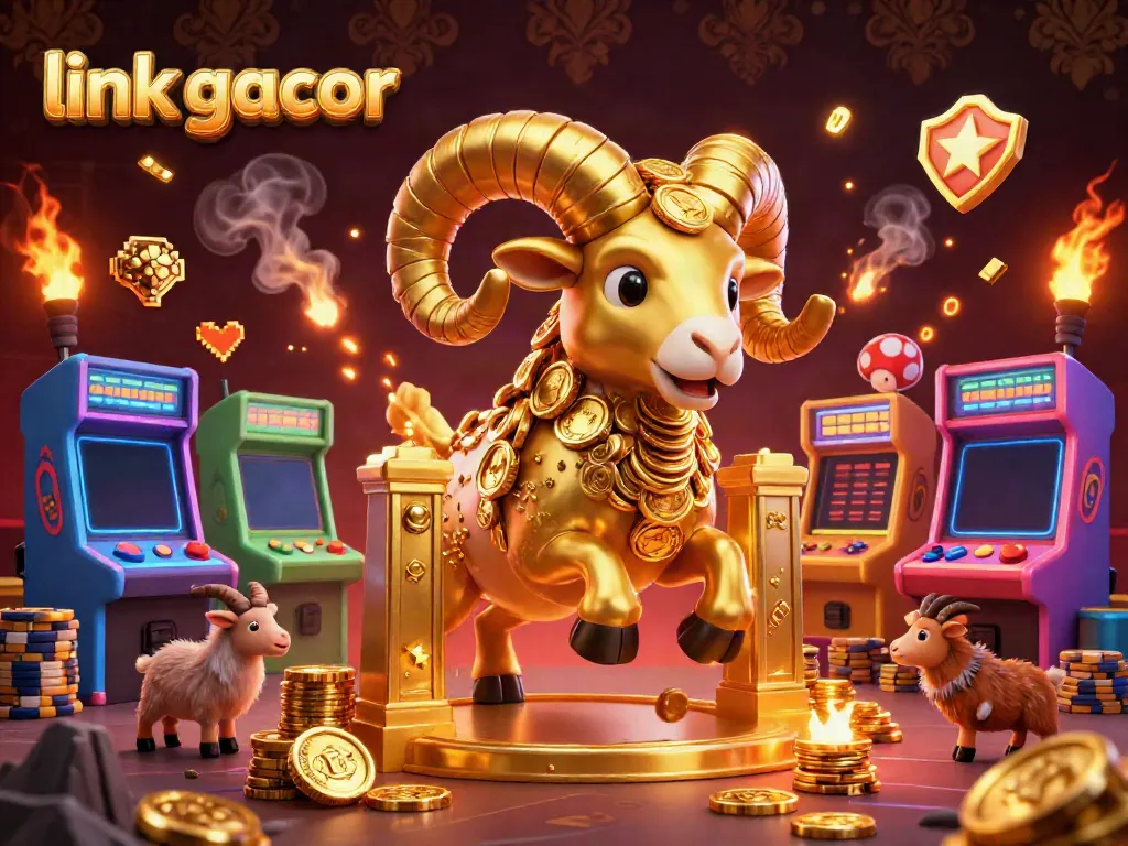 Exciting gameplay at link gacor with a golden ram symbolizing luck and adventure.