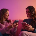 Engaging in AI sexting conversations in a cozy, intimate setting.