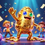 Experience thrilling gaming action with go88's vibrant golden golem and dynamic casino elements.